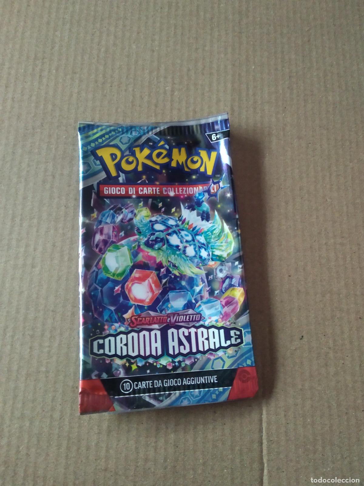 Coleccionismo: SOBRE VACIO CROMO TARJETA CARTA POKEMON SCARLATTO E VIOLETTO CORONA ASTRALE