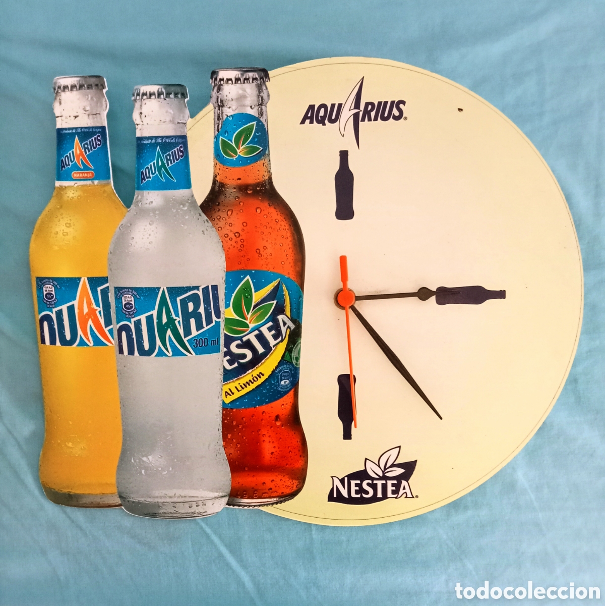 Coleccionismo: Reloj de pared Aquarius Nestea - Foto 3