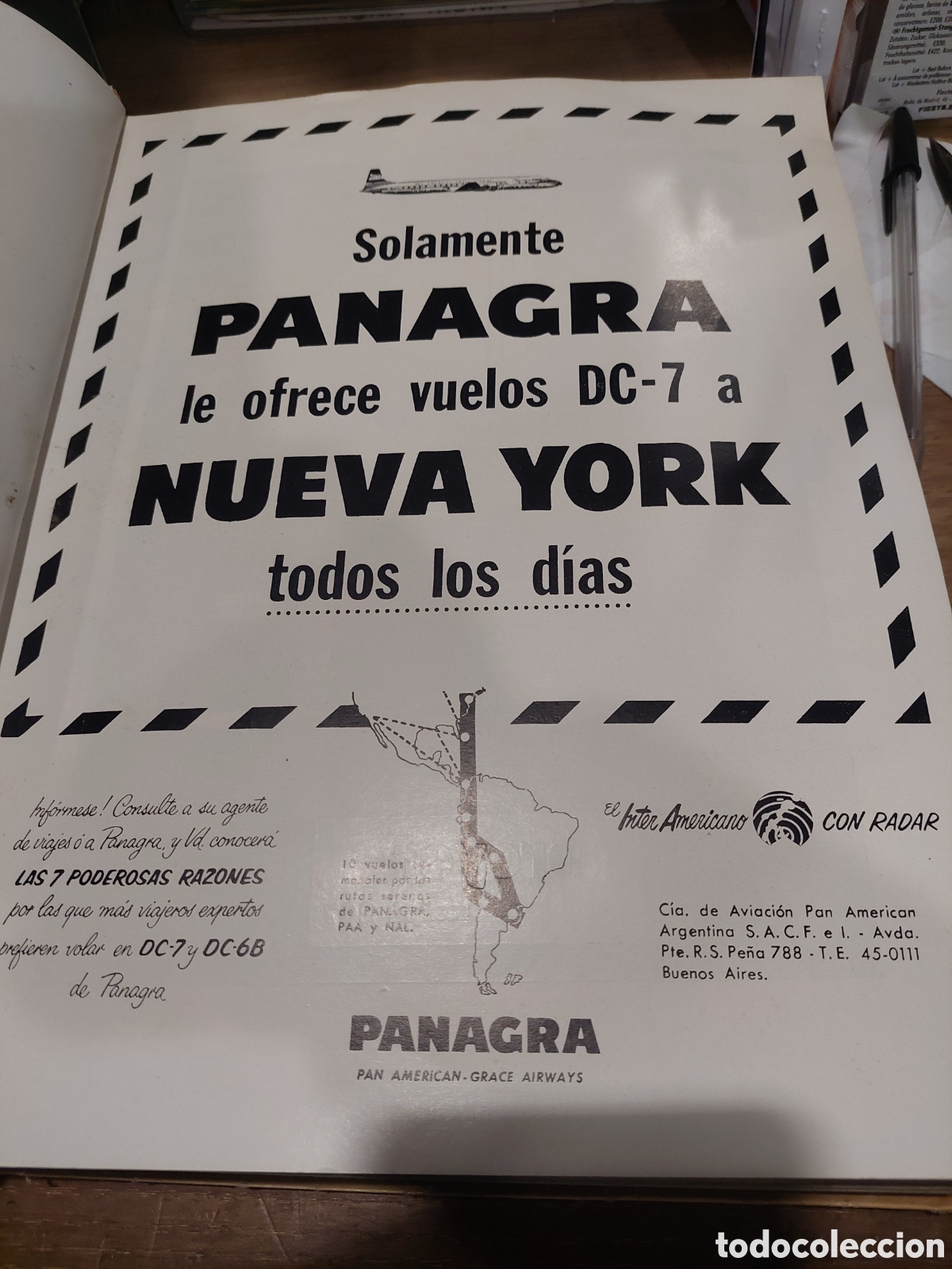 Colecionismo: 30 x22 l&aacute;mina publicidad PANAGRA AVIONES VUELOS