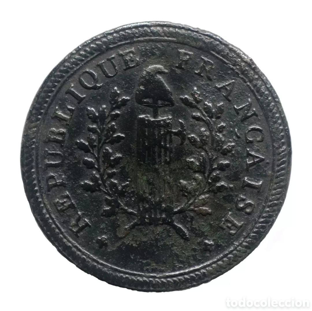 Coleccionismo: ENORME BOTON FRANC&Eacute;S GUERRA INDEPENDENCIA: REPUBLIQUE FRANCAISE