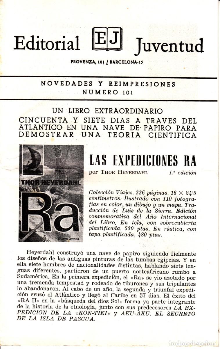 Coleccionismo: EDITORIAL JUVENTUD 1967: NOVEDADES Y REIMPRESIONES - N&ordm; 101