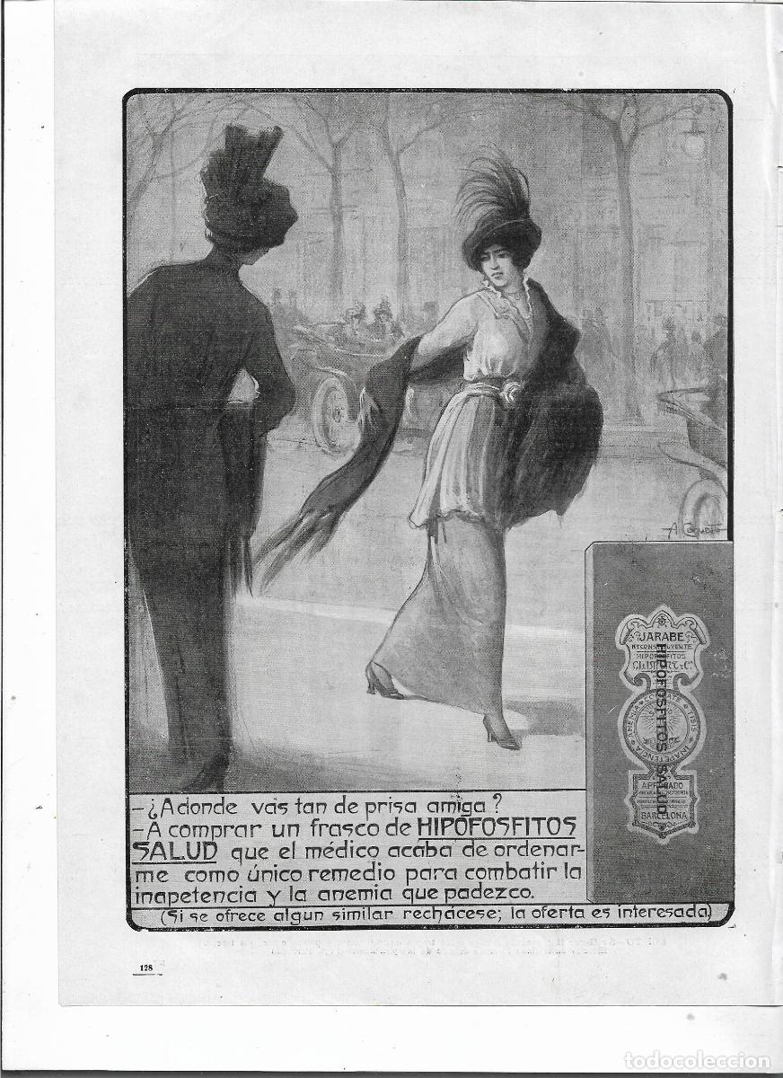 Collezionismo: A&Ntilde;O 1915 RECORTE PRENSA PUBLICIDAD HIPOFOSFITOS SALUD RECONSTITUYENTE PRODUCTOS FARMACEUTICOS