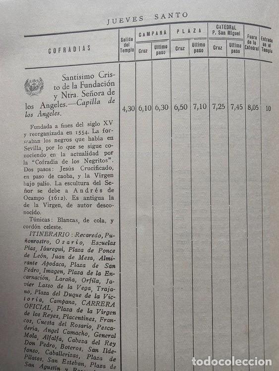 Coleccionismo: SEMANA SANTA de SEVILLA. A&ntilde;o 1952. Programa oficial - Foto 4