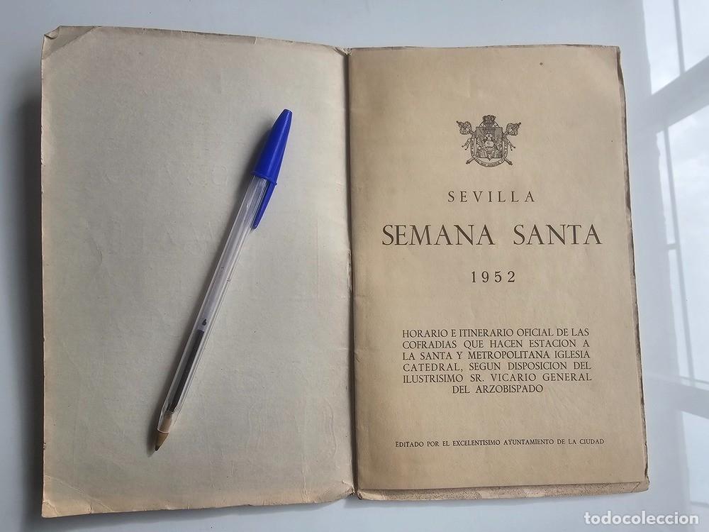 Coleccionismo: SEMANA SANTA de SEVILLA. A&ntilde;o 1952. Programa oficial - Foto 6