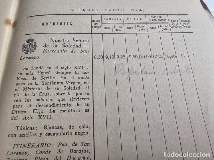 Coleccionismo: SEMANA SANTA de SEVILLA. A&ntilde;o 1952. Programa oficial - Foto 8