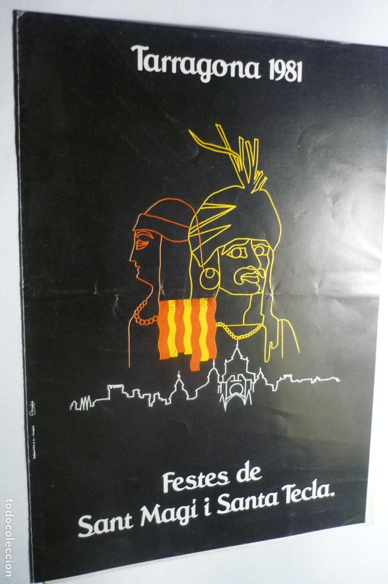 Collecting paper: programa triptico tarragona fiestas s.magin sta.tecla-catalan 1981