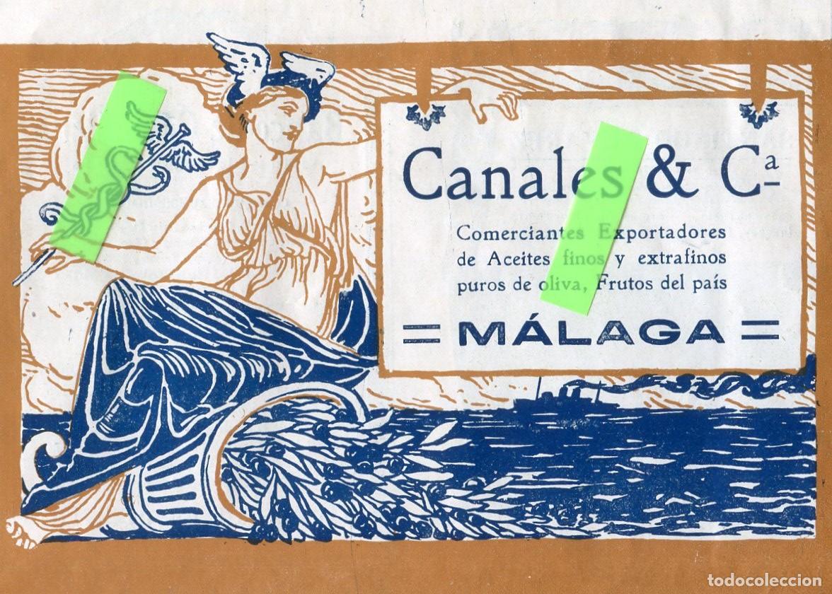 Coleccionismo: RECORTE DE PRENSA A&Ntilde;O 1921 CANALES EXPORTADOR DE ACEITES MALAGA