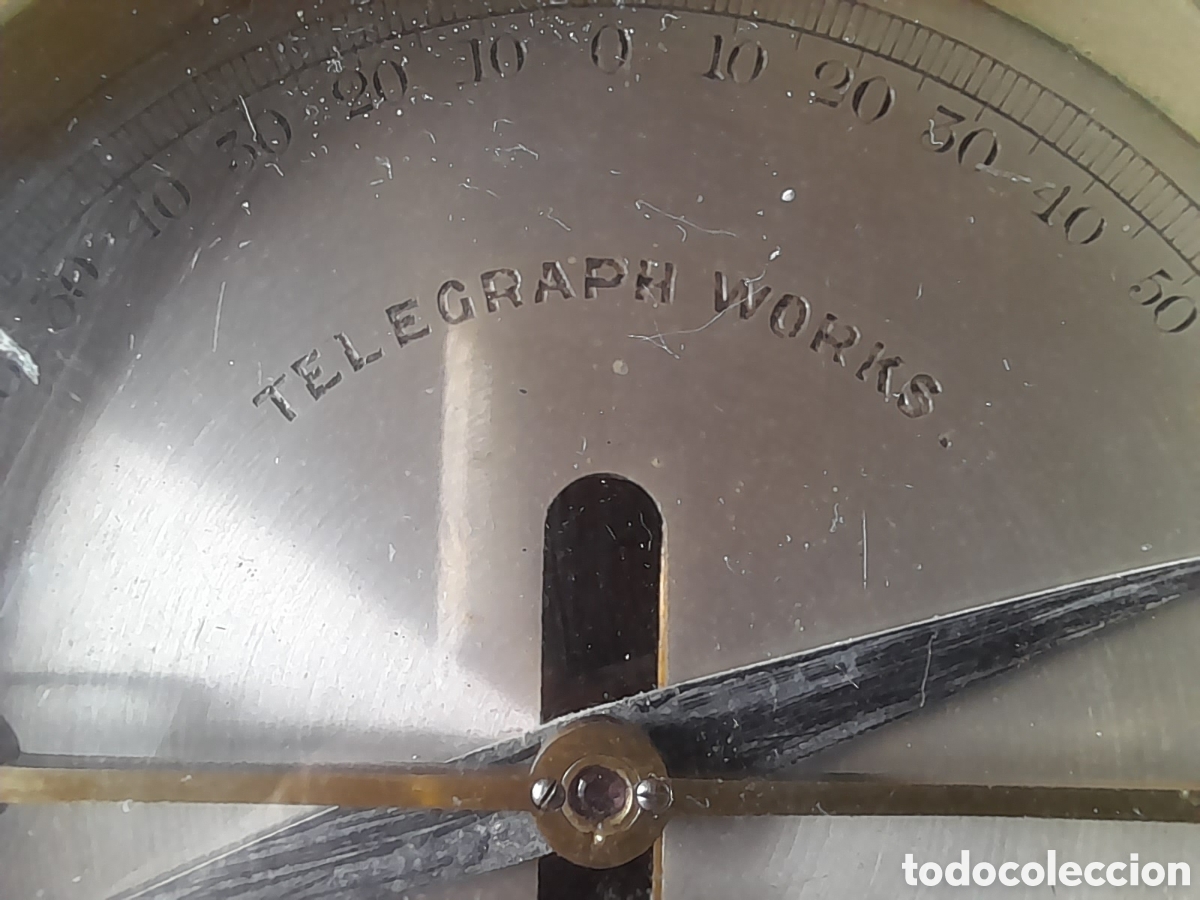 Coleccionismo: Galvanometro antiguo Telegraph Works - Foto 11