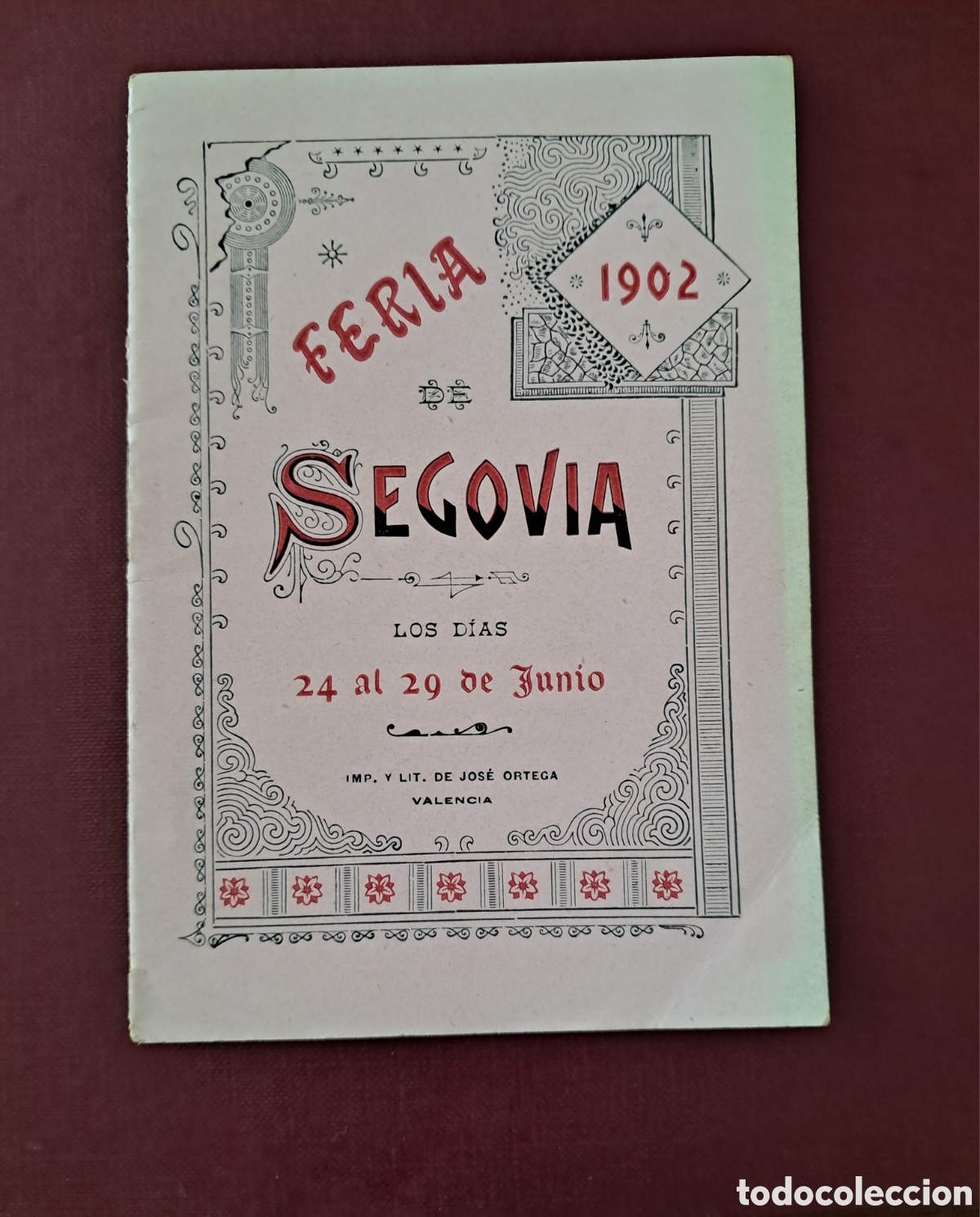 Coleccionismo: Feria de Segovia,a&ntilde;o 1902