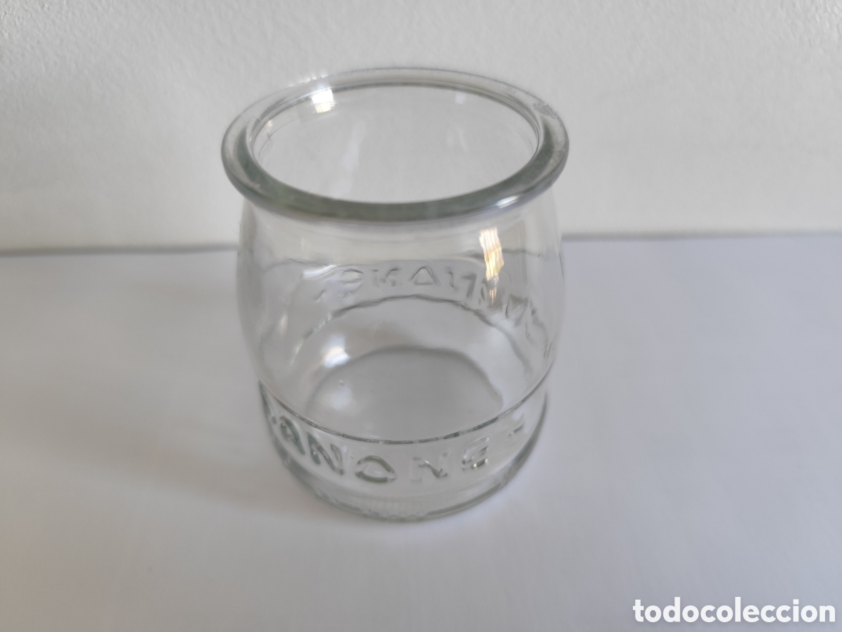 Coleccionismo: Vaso Danone de Cristal. Tarro - Foto 2