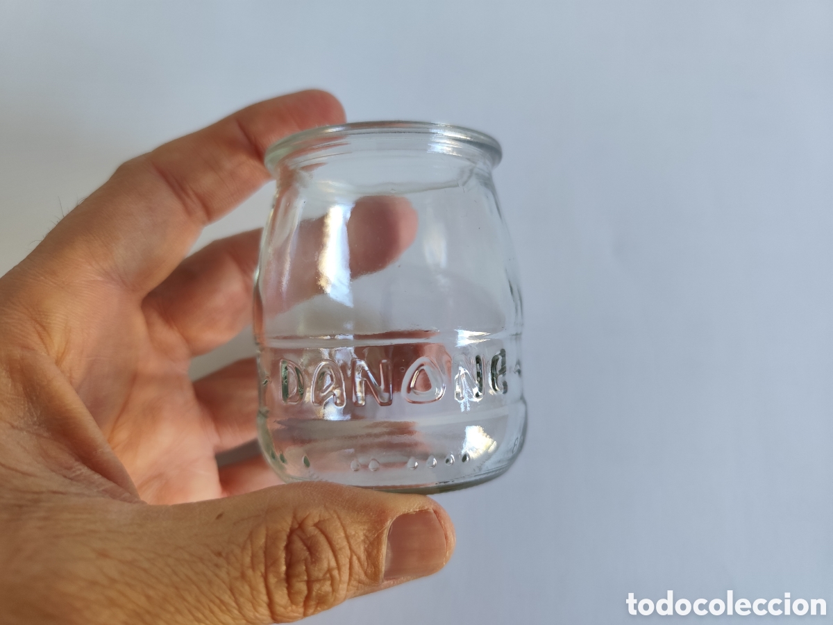 Coleccionismo: Vaso Danone de Cristal. Tarro - Foto 3
