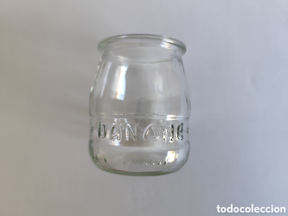 Coleccionismo: Vaso Danone de Cristal. Tarro - Foto 1