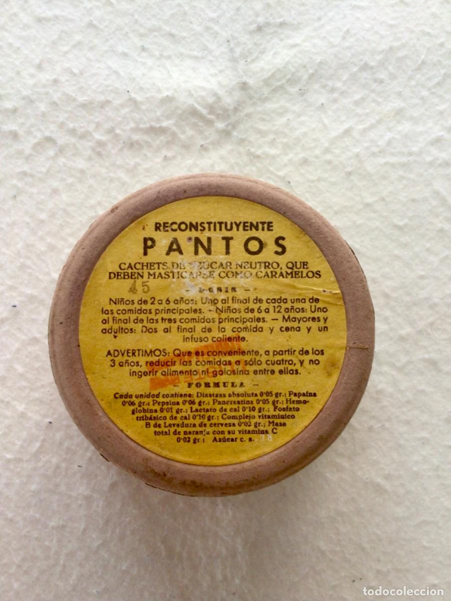 Coleccionismo: Caja cart&oacute;n muy antigua, reconstituyente pantos de farmacia.