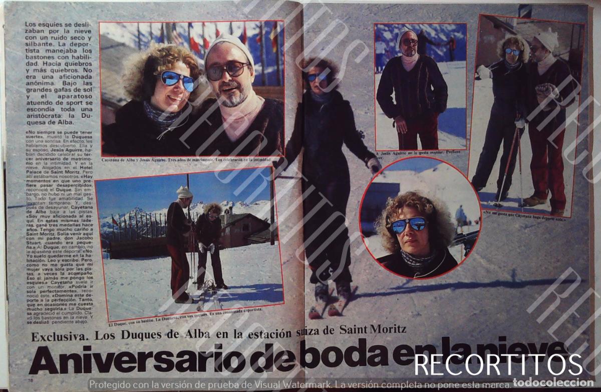 Coleccionismo: CAYETANA DE ALBA DUQUESA JESUS AGUIRRE SAINT MORITZ