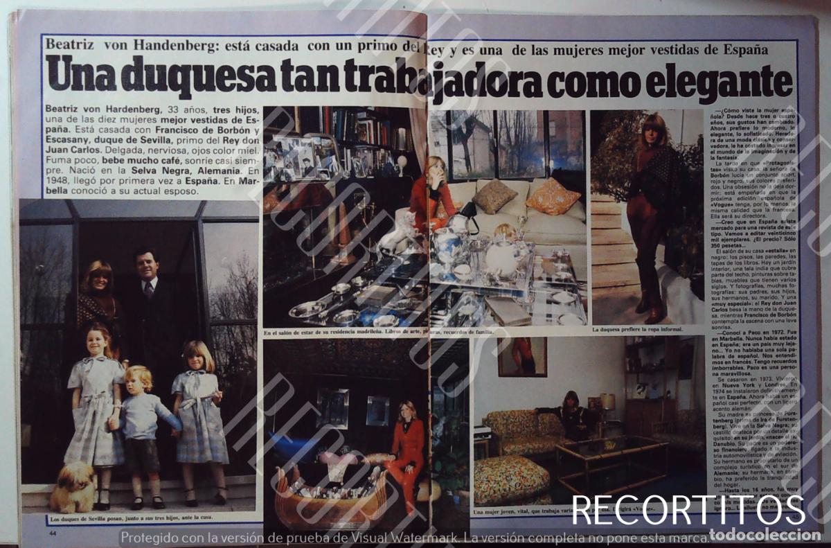 Coleccionismo: BEATRIZ VON HANDENBERG DUQUESA DE SEVILLA