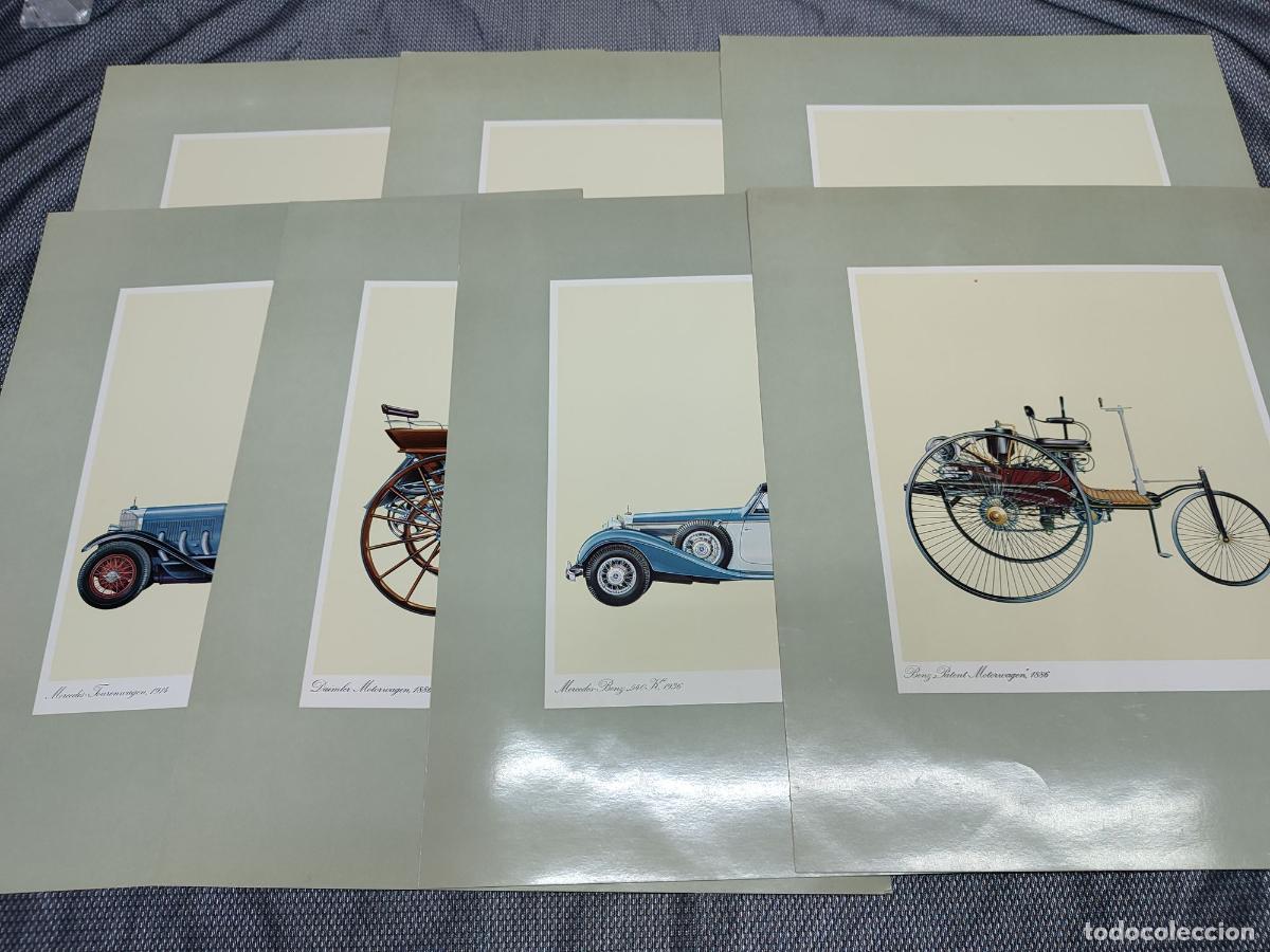Coleccionismo: LOTE 7 LAMIMAS COCHES ANTIGUOS 1886, 1894, 1904, 1909, 1914, 1936 (MERCEDES, BENZ, DAIMLER)