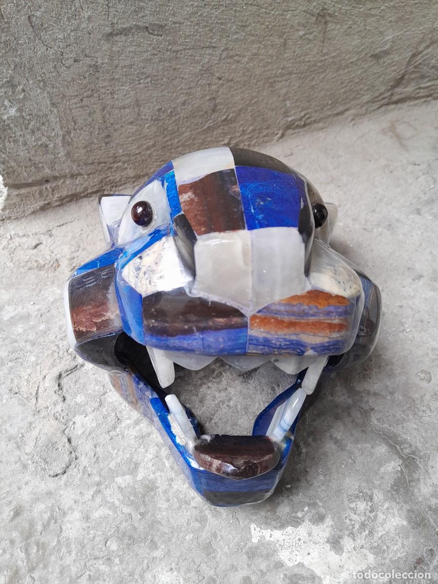 Coleccionismo: Cabeza de jaguar en piedras