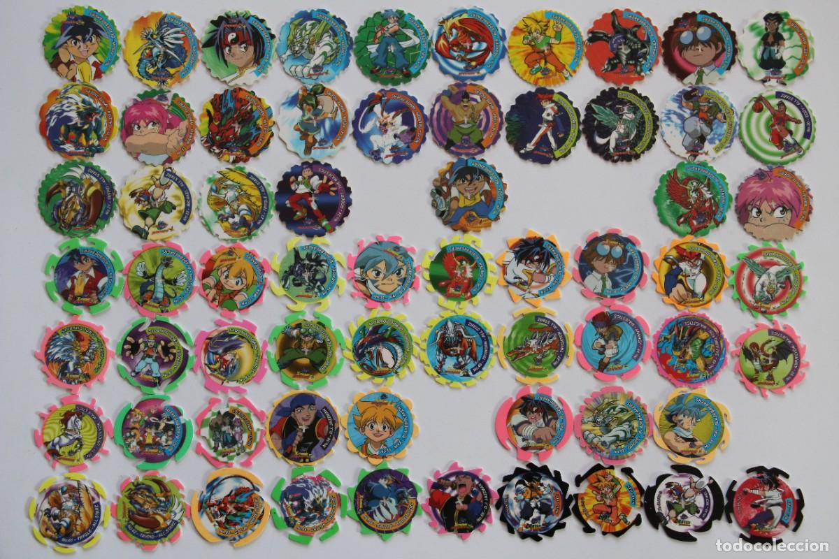 Coleccionismo: MATUTANO BEYBLADE SPINNERS TAZOS LOTE 171 DIFERENTES COLECCIONES
