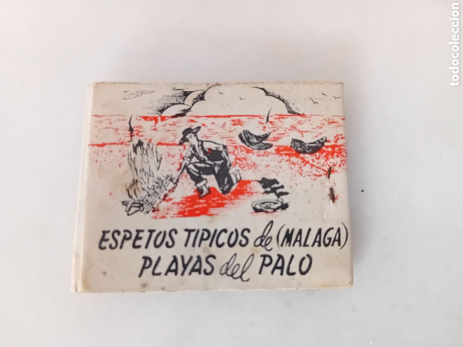 Coleccionismo: ANTIGUA CAJA DE CERILLAS SIN USAR NI ABRIR CASA PEDRO. EL PALO, M&Aacute;LAGA. ESPETOS T&Iacute;PICOS EN LA PLAYA