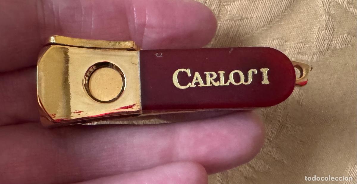 Coleccionismo: CORTA PUROS CLIIFY CARLOS I EN ESTUCHE DE PIEL - Foto 8