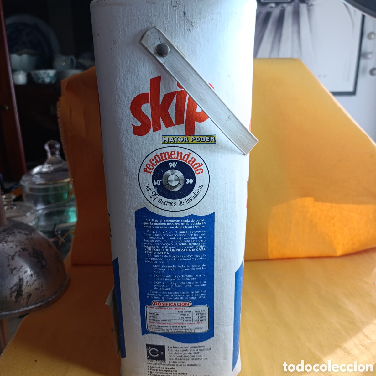 Coleccionismo: ANTIGUO TAMBOR SKIP DETERGENTE - Foto 4