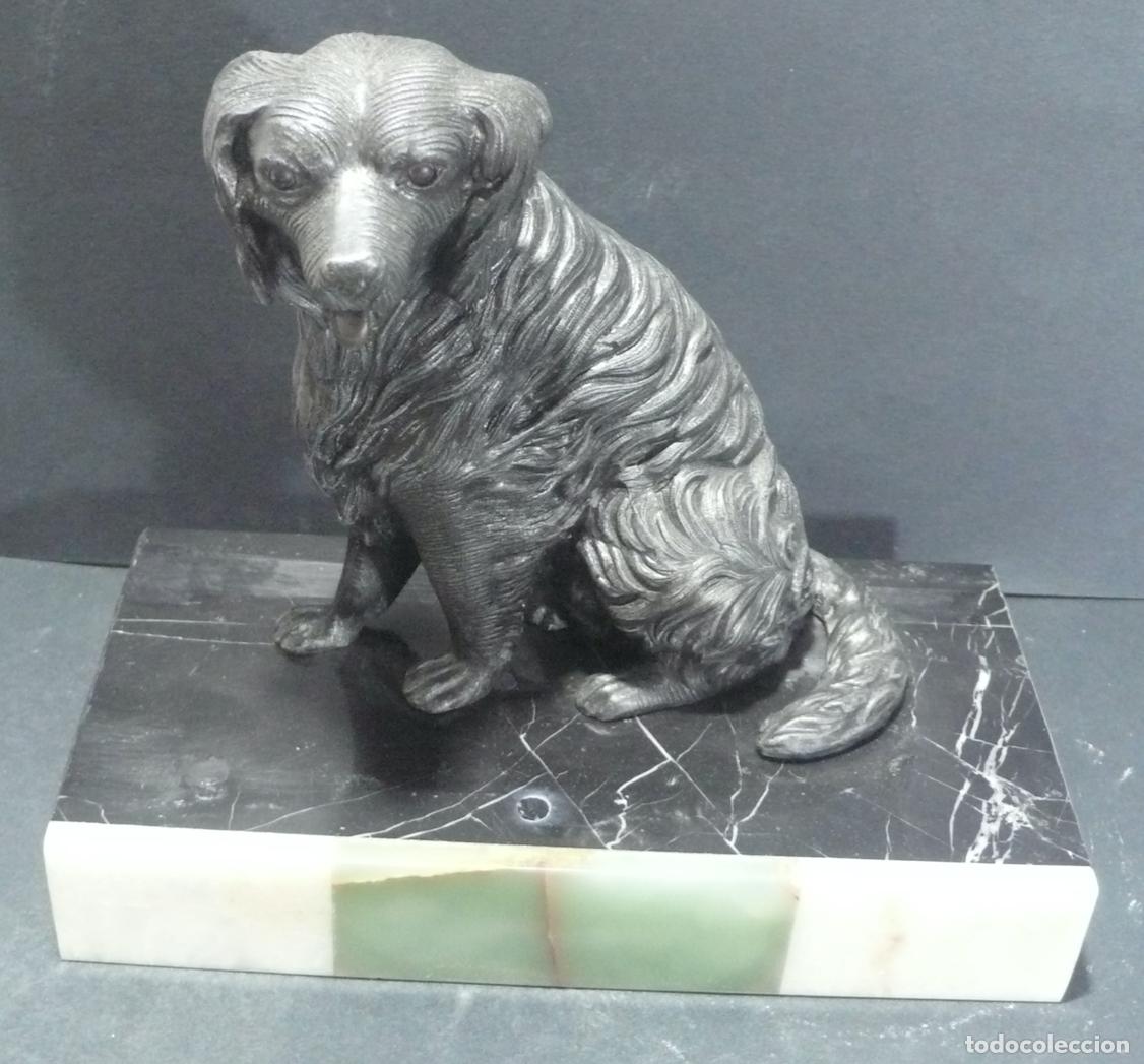 Coleccionismo: PEQUE&Ntilde;O PERRO EN METAL - Foto 2