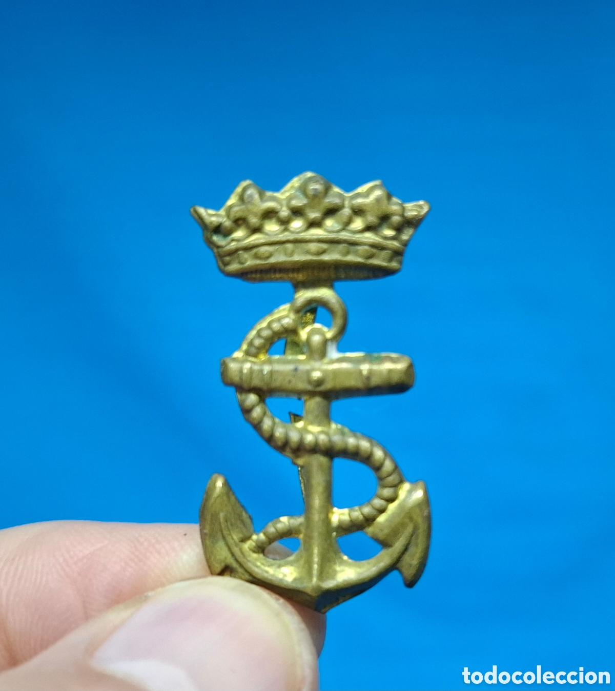 Coleccionismo: INSIGNIA PARA GORRA DE PLATO - INFANTER&Iacute;A DE MARINA