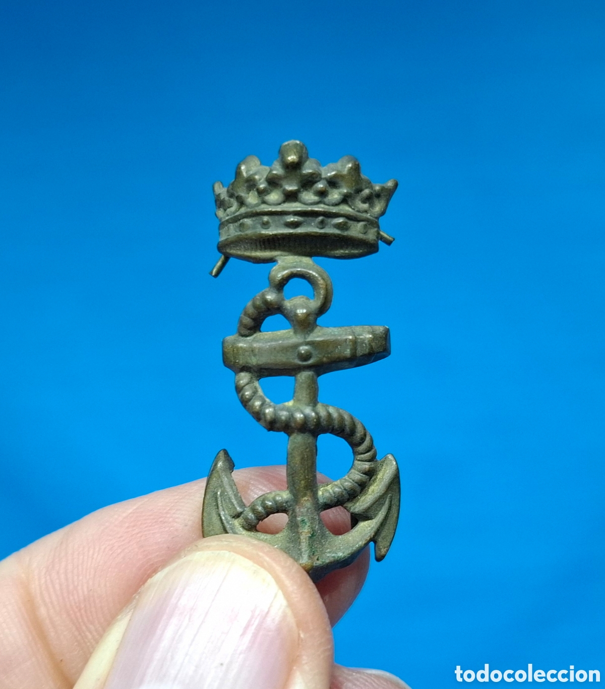 Coleccionismo: INSIGNIA PARA GORRA DE PLATO - INFANTER&Iacute;A DE MARINA