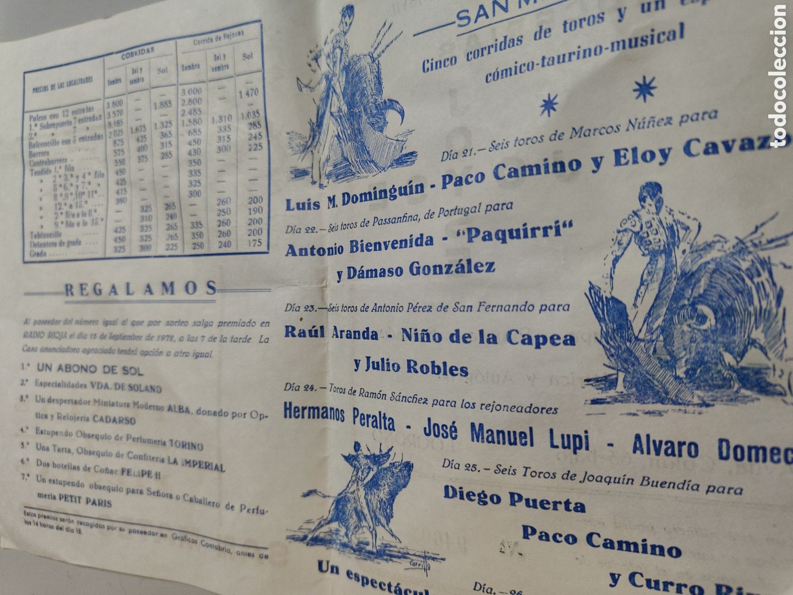 Coleccionismo: PROGRAMA TAURINO. SAN MATEO 1972 - LOGRO&Ntilde;O - TDKC8 - Foto 2