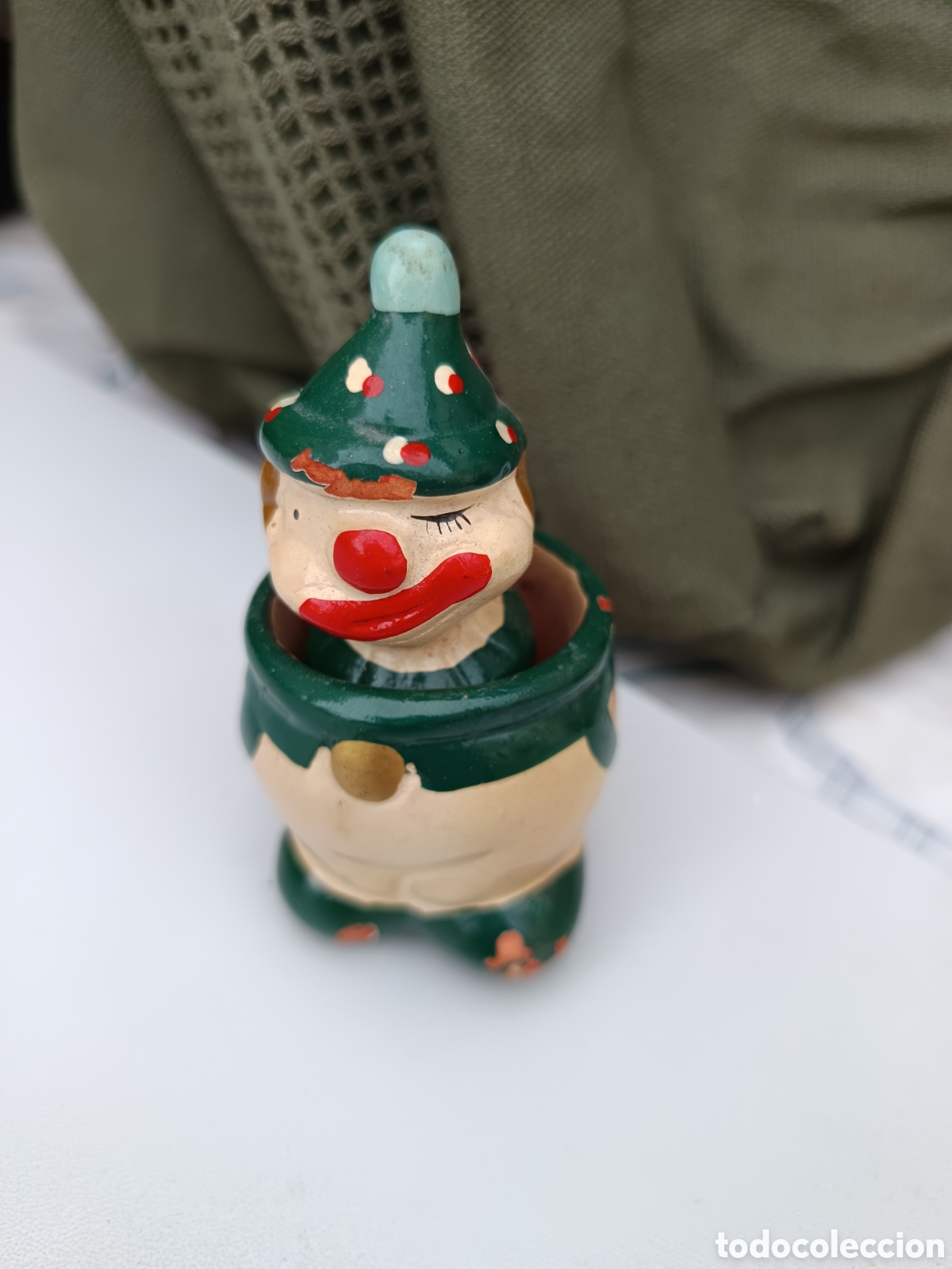 Coleccionismo: Sacapuntas payaso ceramica