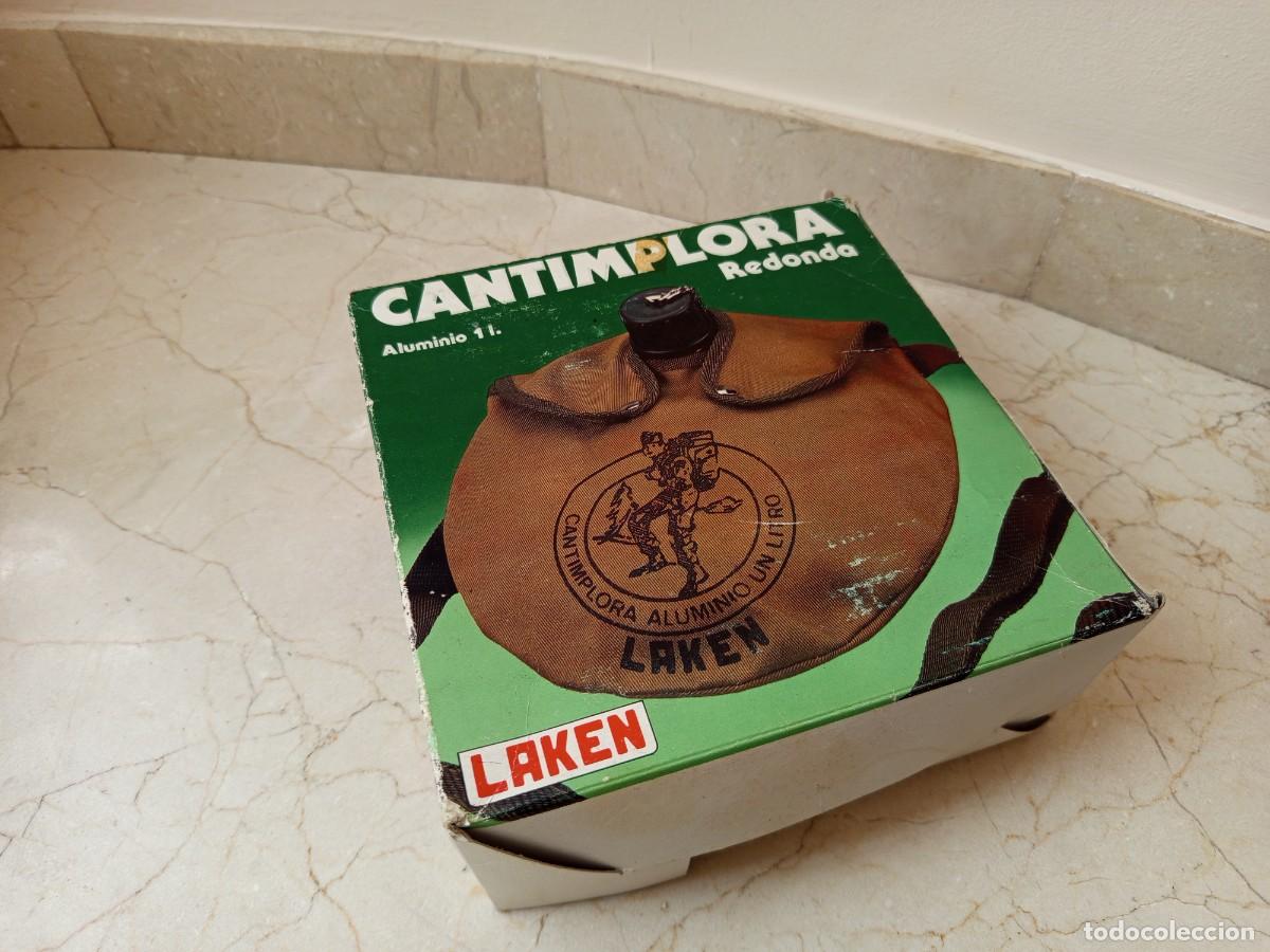 Collectionnisme: Antigua caja Cantimplora redonda Laken