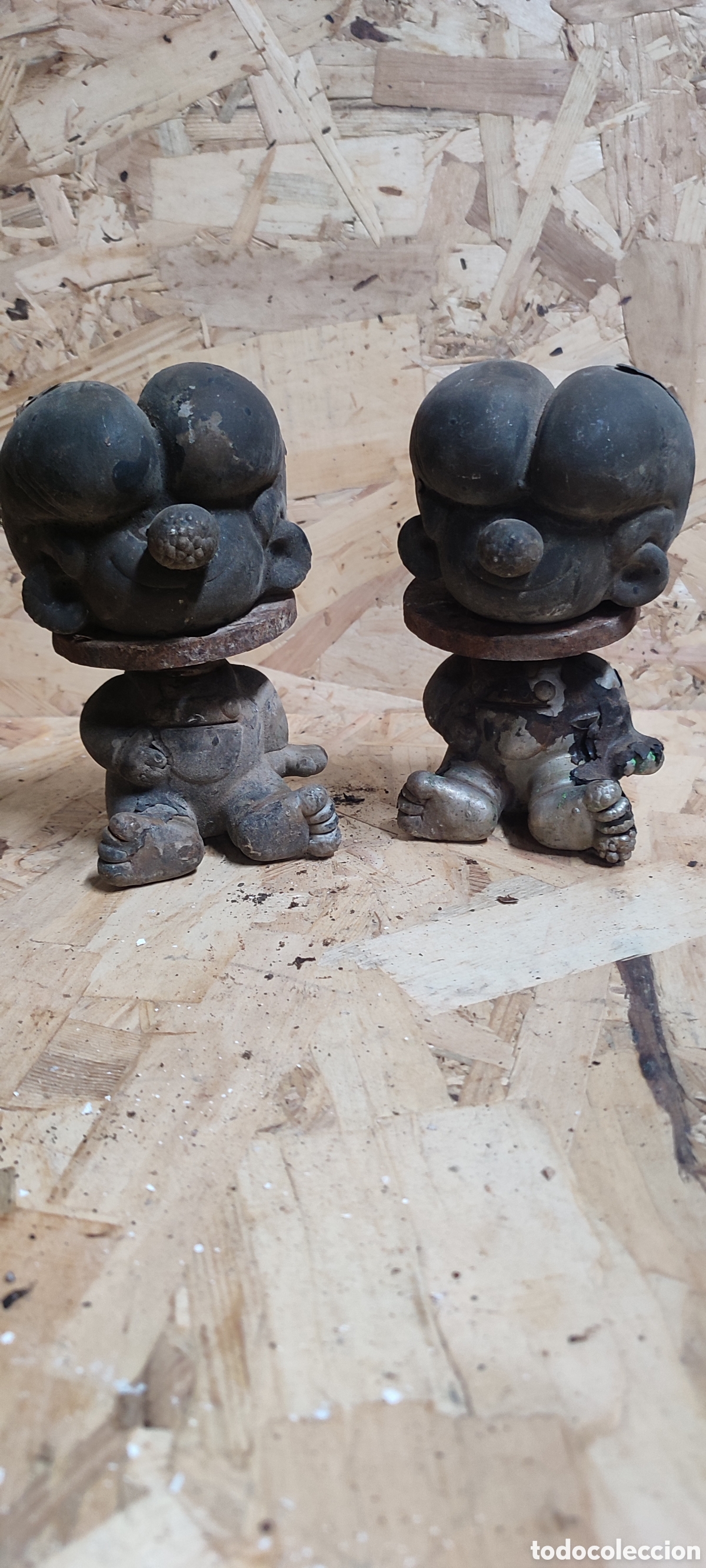 Coleccionismo: MODIFICADO!!! Antiguos moldes de fabricaci&oacute;n mu&ntilde;ecos Minipeques de Marbel, Zipi y Zape, a&ntilde;os 70-80.