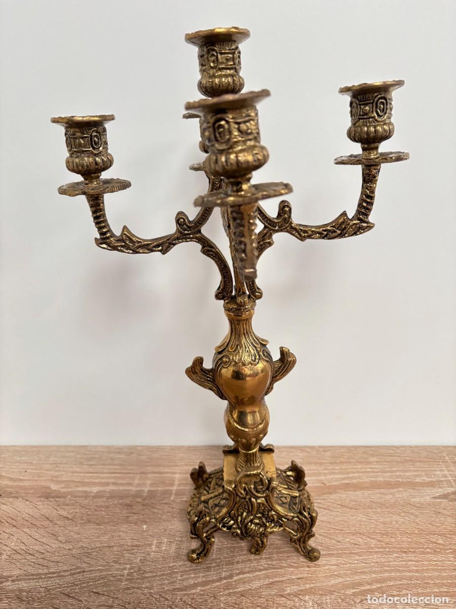 Coleccionismo: CANDELABROS DE BRONCE VINTAGE