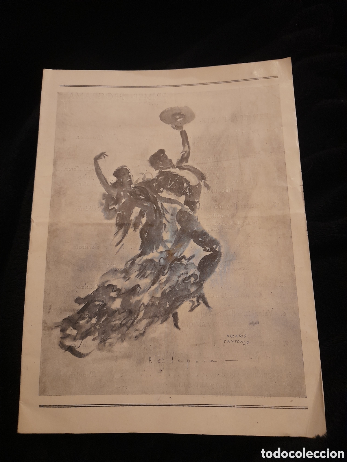 Coleccionismo: Antiguo programa. ROSARIO Y ANTONIO. Maria Lisarda Coliseum