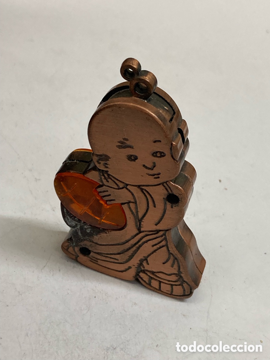 Coleccionismo: Mechero de metal tipo beb&eacute; Buda /XY8