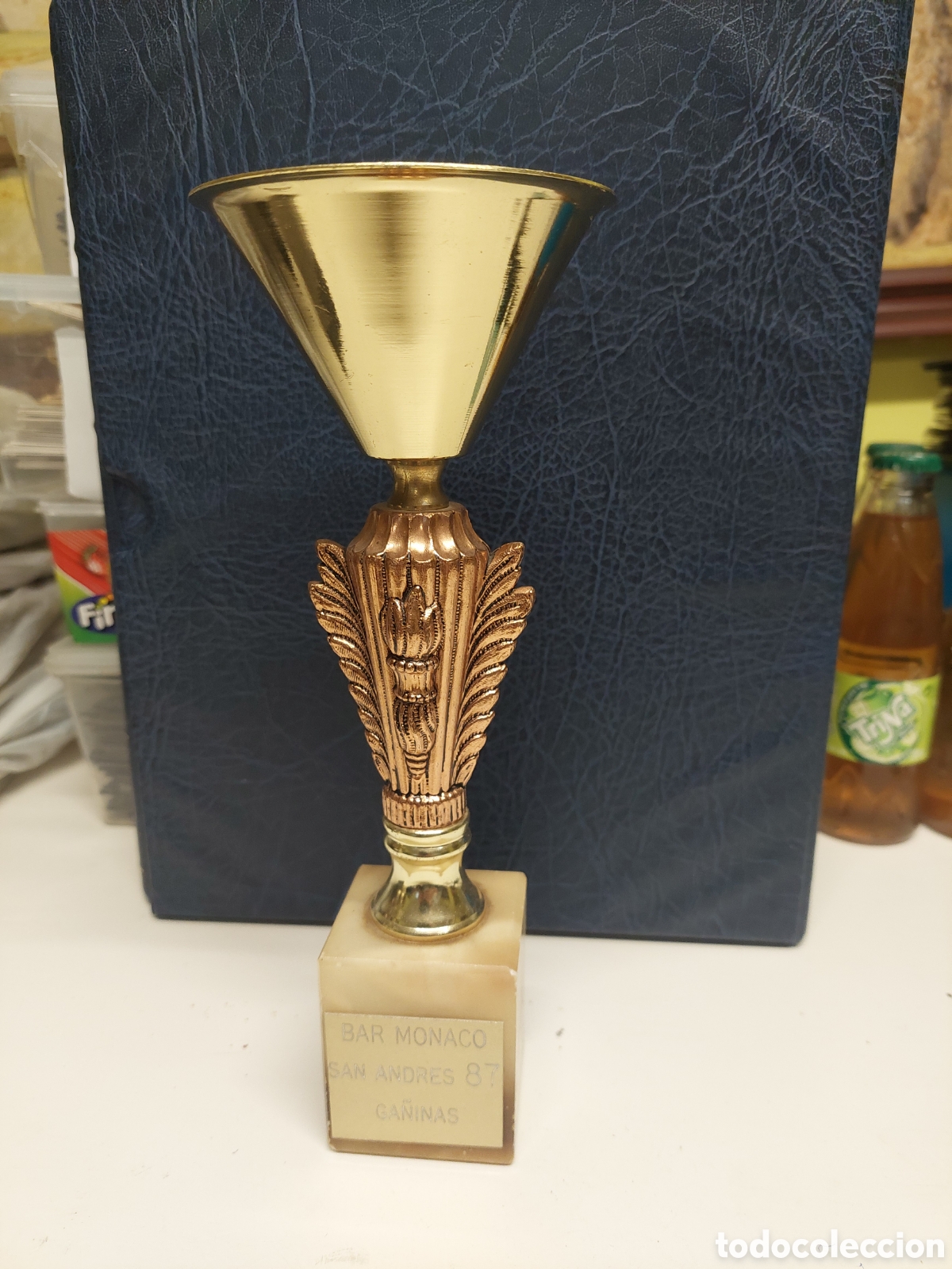 Coleccionismo: TROFEO BAR M&Oacute;NACO SAN ANDRES 87 GA&Ntilde;INAS