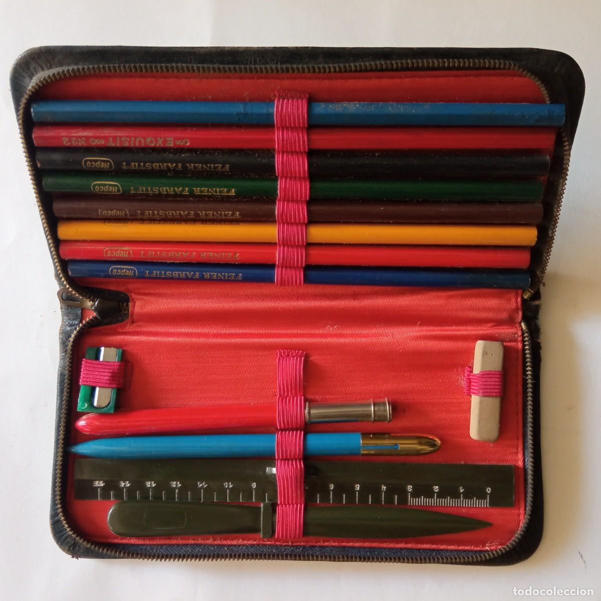 Coleccionismo: Plumier de bolsillo antiguo