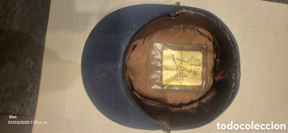 Coleccionismo: Gorra Capit&aacute;n Ej&eacute;rcito del Aire - Foto 3