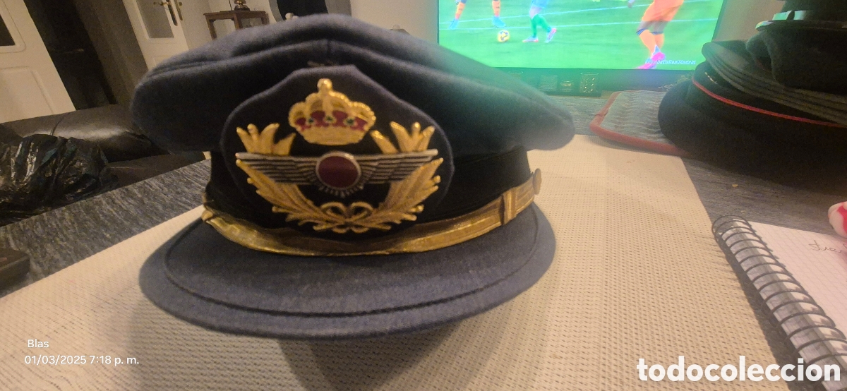 Coleccionismo: Gorra Capit&aacute;n Ej&eacute;rcito del Aire - Foto 1