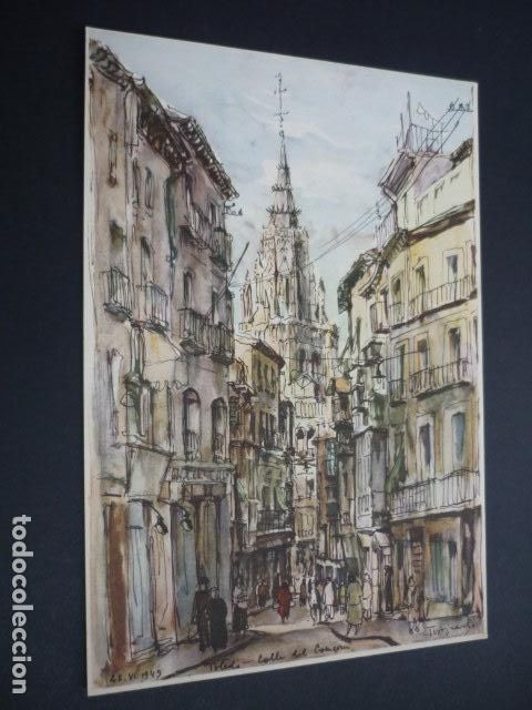 Coleccionismo: TOLEDO ANTIGUA LAMINA PUBLICITARIA 16 X 23 CM