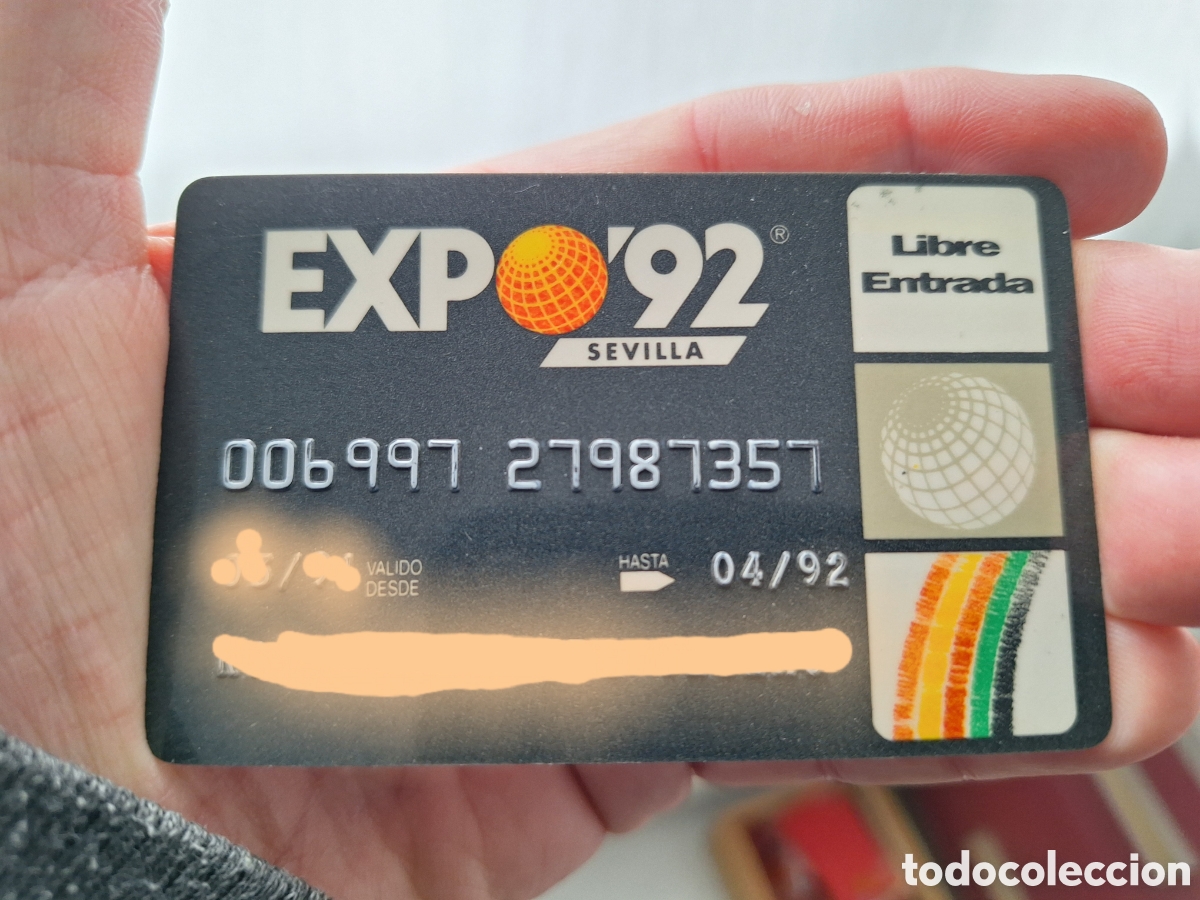 Coleccionismo: Tarjeta Cr&eacute;dito Expo 92