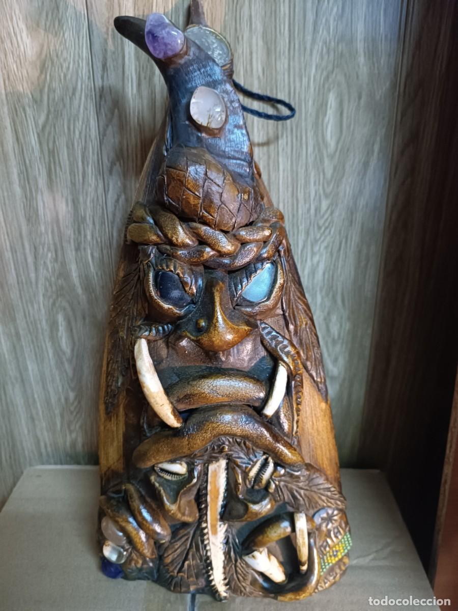 Coleccionismo: Figura brasile&ntilde;a de madera - Foto 1