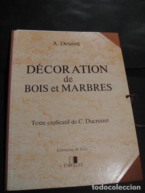 Coleccionismo: decoracion de madera y marmol - a. desaint - 23 laminas de 47 x 35 cnt&ordm; , editorial eyrolles