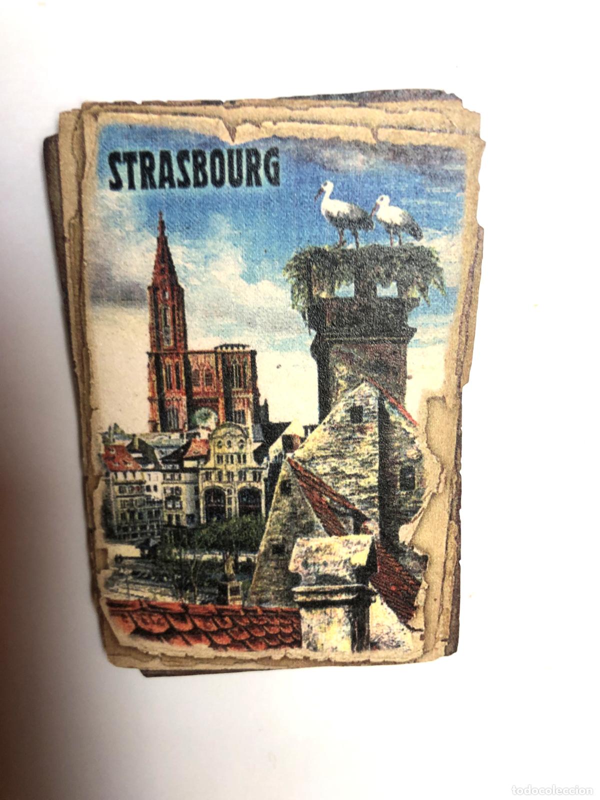 Coleccionismo: IMAN DE CORCHO DE ESTRASBURGO, FRANCIA, CATEDRAL Y CIGUE&Ntilde;A