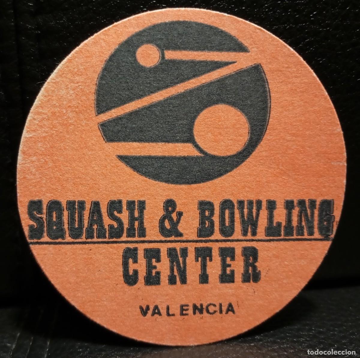 Coleccionismo: SQUASH & BOWLING CENTER - POSAVASOS - VALENCIA - CERVEZA - REFRESCOS - SIDRA - BITTER