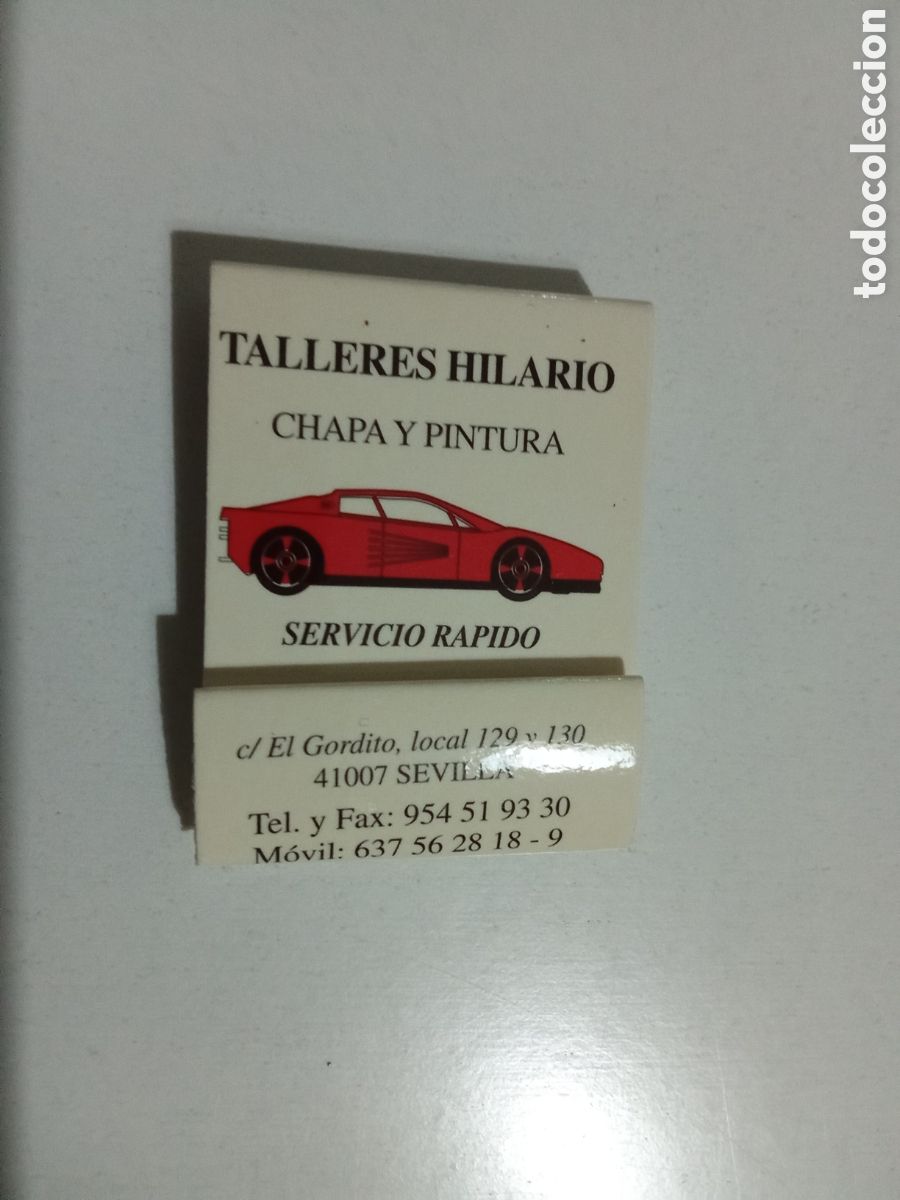 Coleccionismo: Carterita cerillas Talleres Hilario Sevilla Imagen Ferrari Testarossa