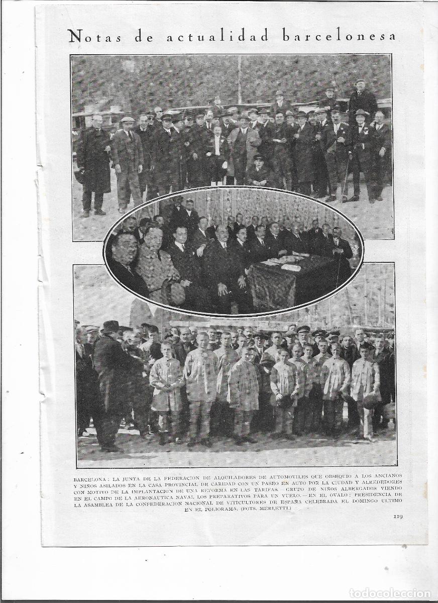 Collecting paper: A&Ntilde;O 1926 RECORTE PRENSA BCNA FEDERACION ALQUILADORES REGALA PASEO EN COCHE A ASILADOS CASA CARIDAD