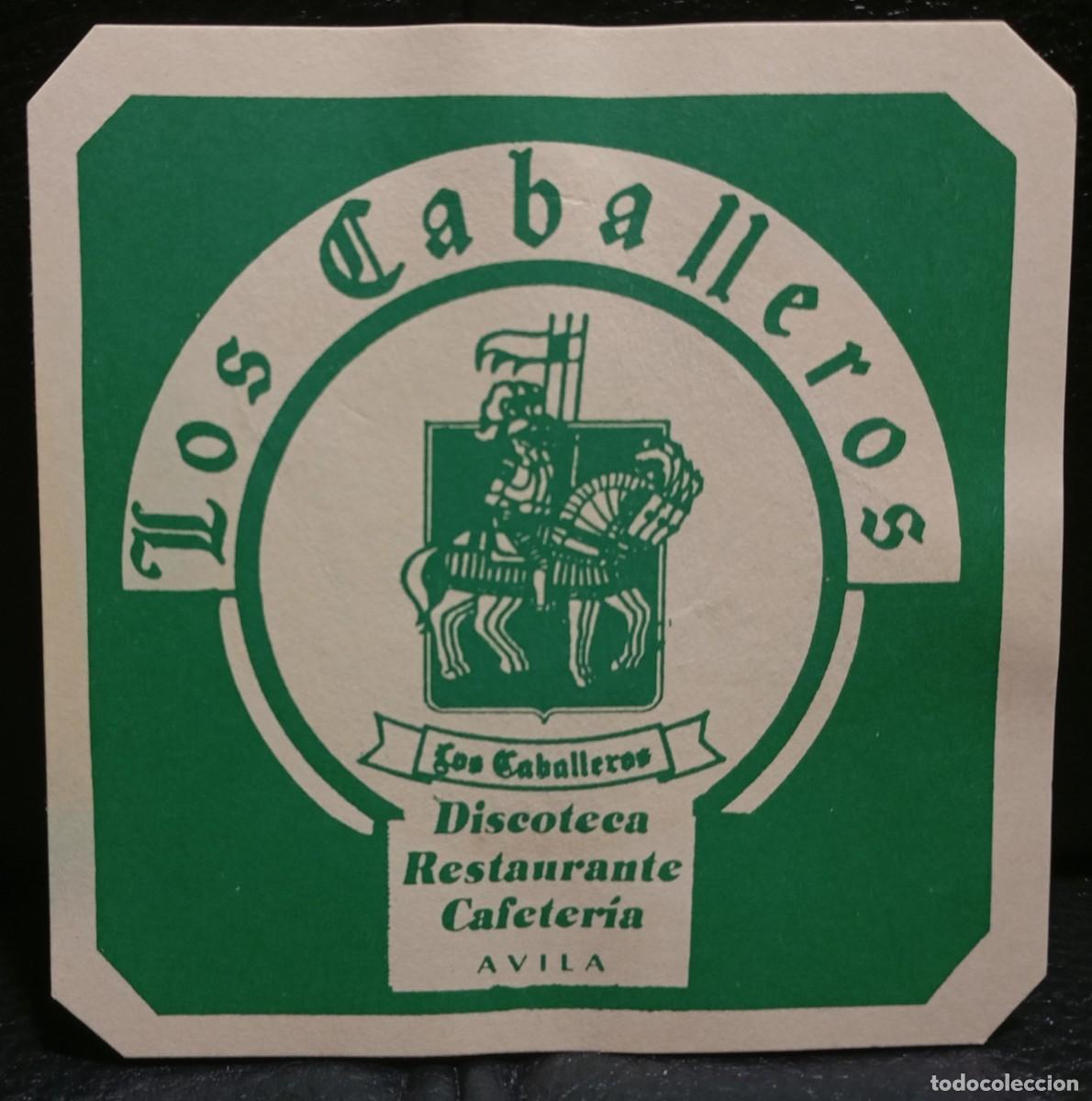 Coleccionismo: LOS CABELLEROS DISCOTECA RESTAURANTE - POSAVASOS - AVILA - CERVEZA - REFRESCOS - SIDRA - BITTER