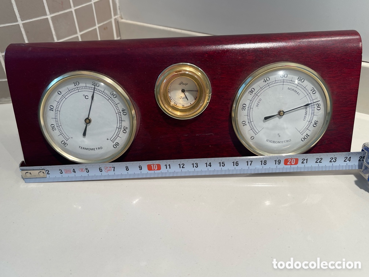 Coleccionismo: Termometro Higrometro de mesa - Foto 6