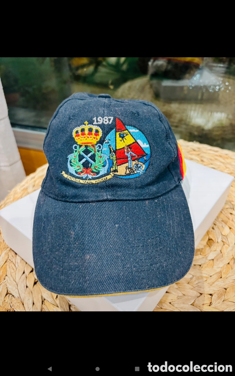 Coleccionismo: GORRA MILITAR OFICIAL ARMADA ESPA&Ntilde;OLA 1987 PROMOCI&Oacute;N ESCUELA NAVAL MAR&Iacute;N BUQUE ELCANO